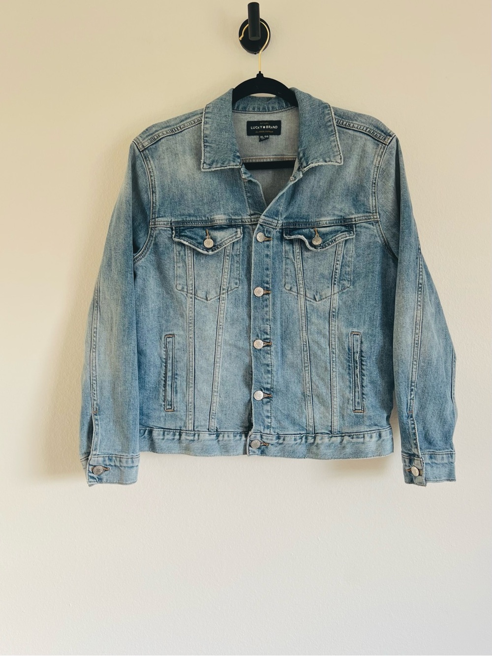 Lucky Brand The Trucker Tomboy Light Blue Denim Jacket
